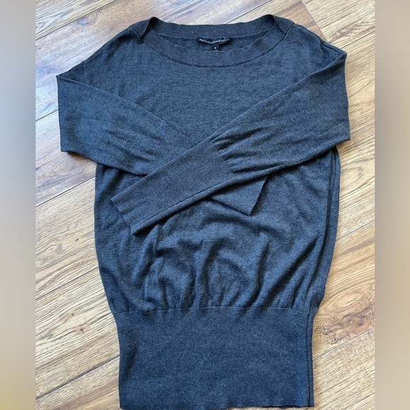 (M) White House Black Market blue/grey sweater. - Picture 2 of 8